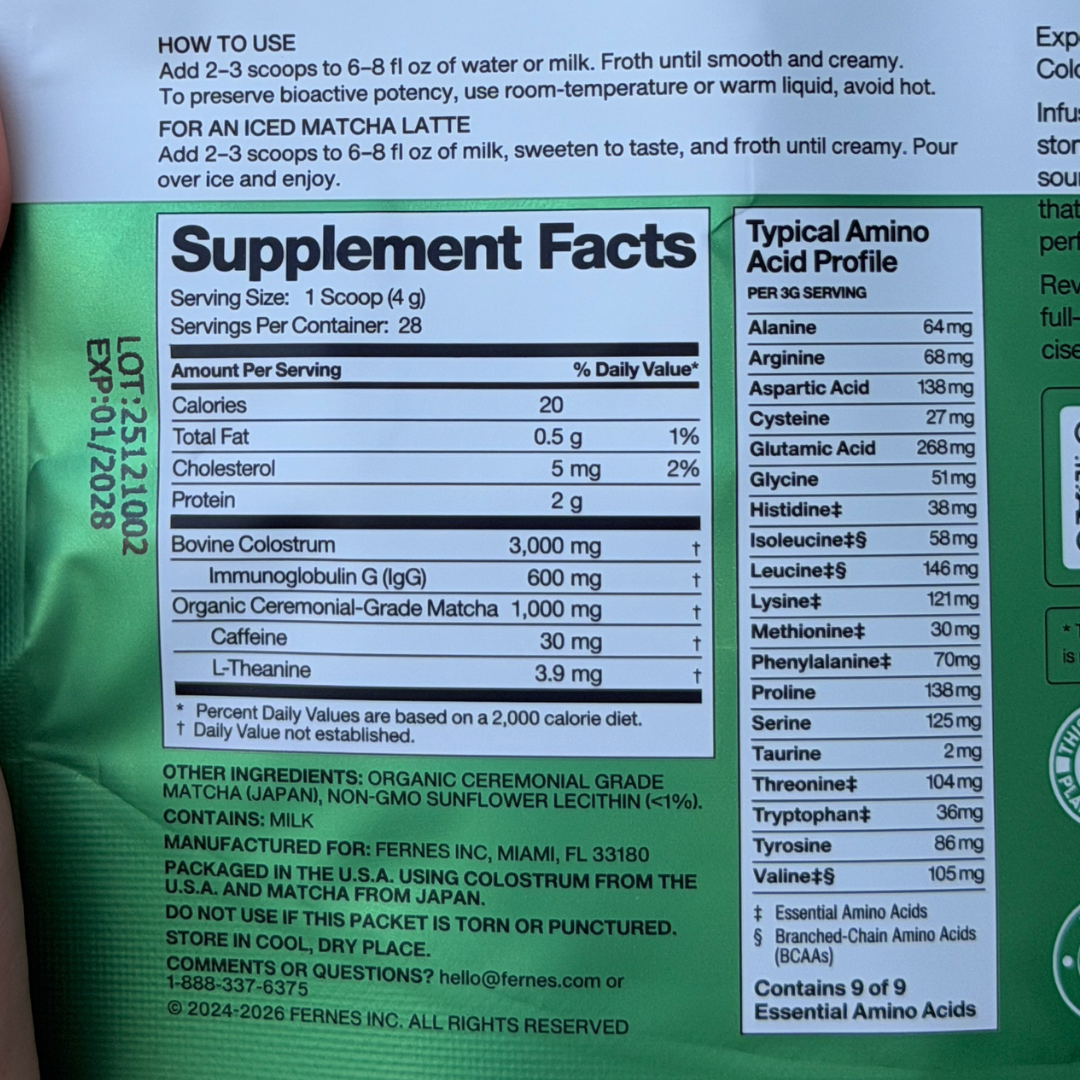 Fernes® Matcha Colostrum
