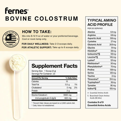 Fernes® Bovine Colostrum, 28 Servings